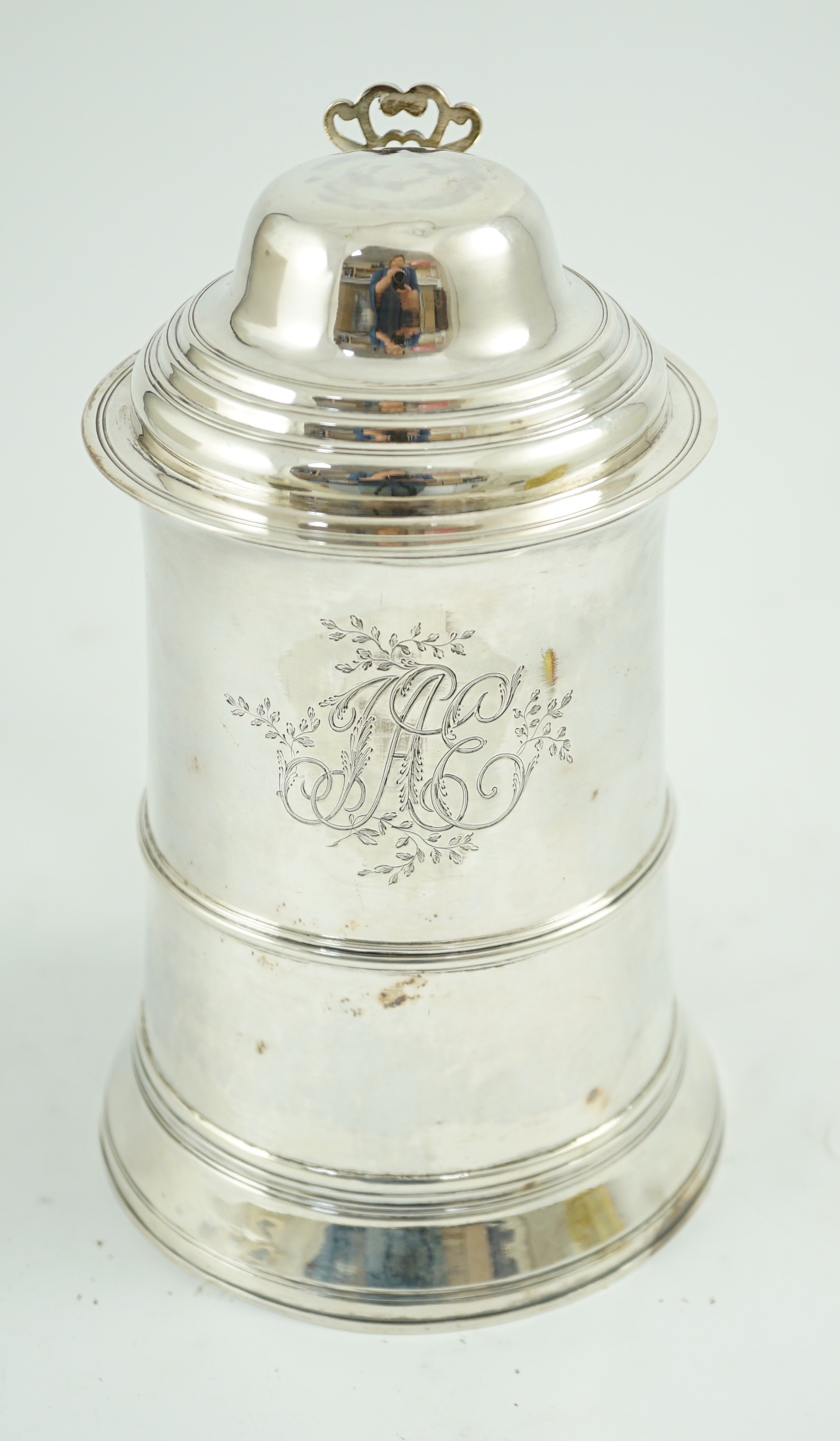 A large George III silver tankard, by George Smith II and Thomas Hayter